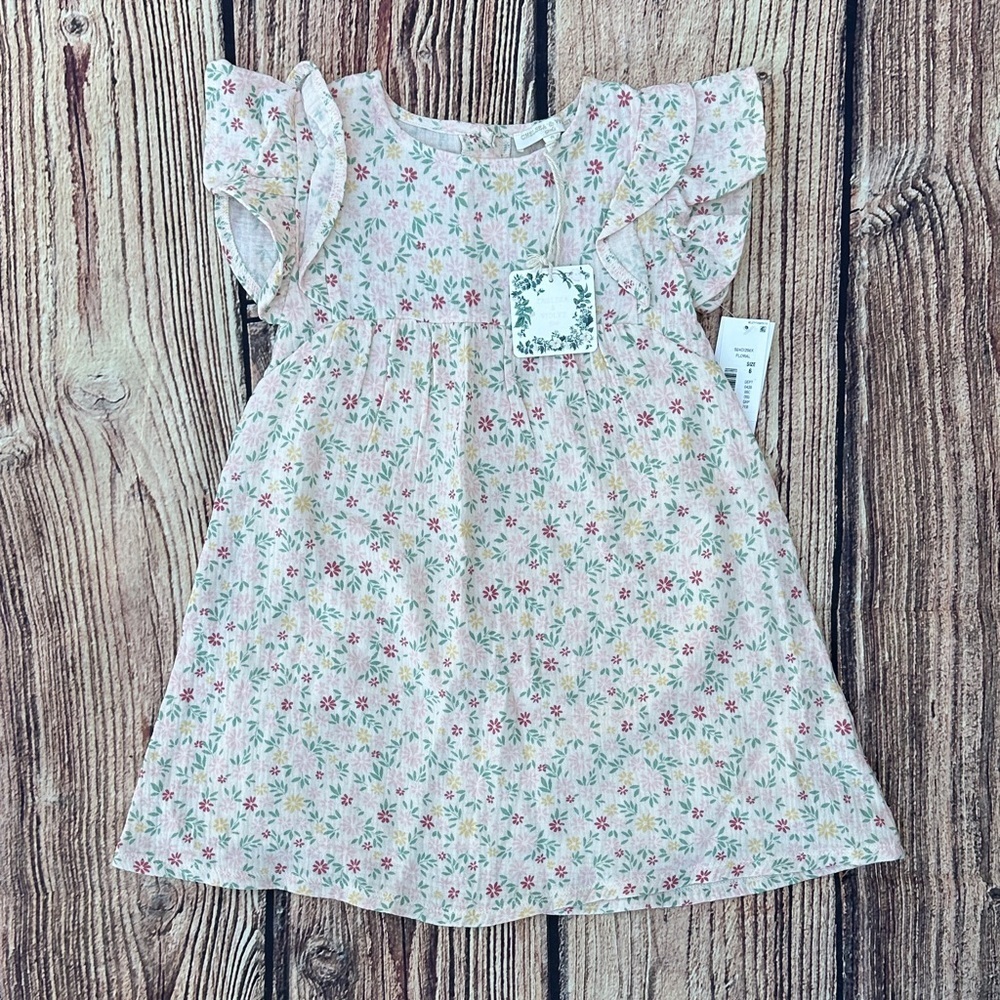 Chelsea & Violet Pink Floral Kids Dress